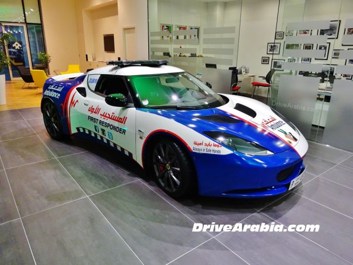 Lotus Evora - новый автомобиль для скорой помощи в Дубае