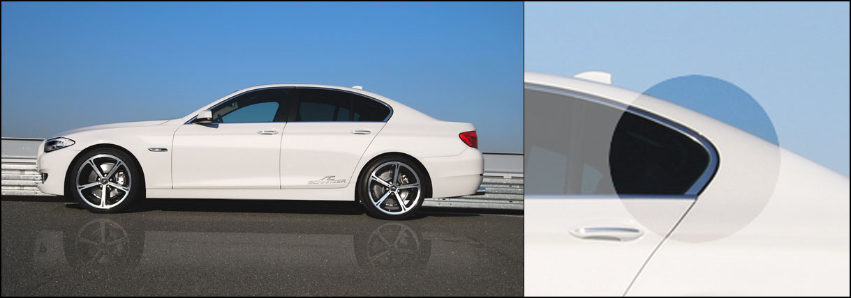 BMW 5 series F10 with the Hofmeister kink