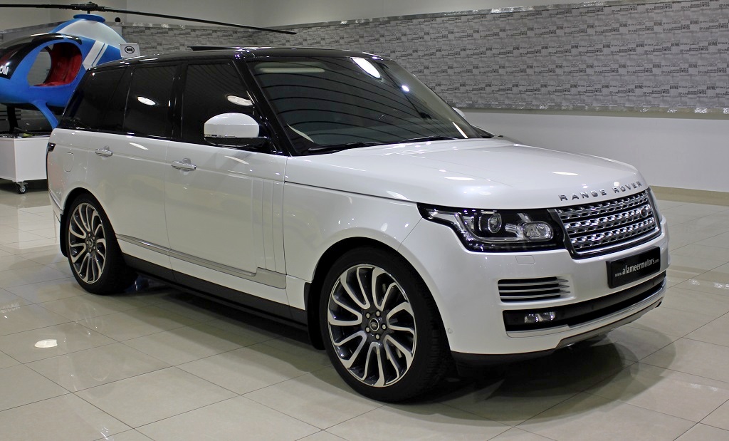 Range Rover 2013 белый с чёрной крышей