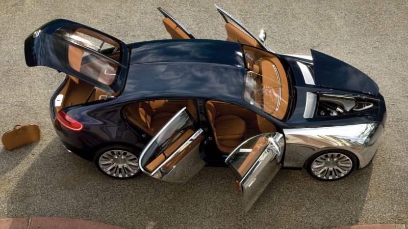 Концепт Bugatti Galibier, скорее всего, станет четырехдверным преемником Сhiron
